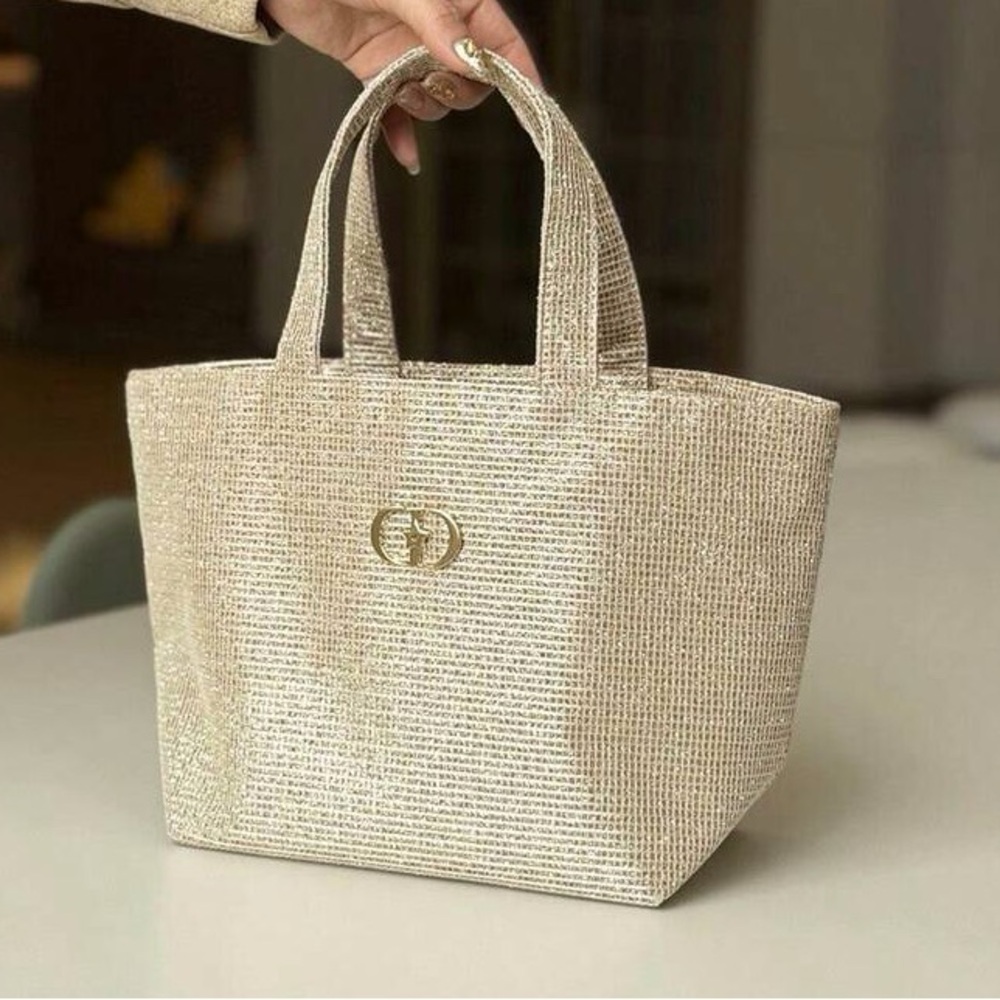 Dior 2025 holiday sparkle tote bag
